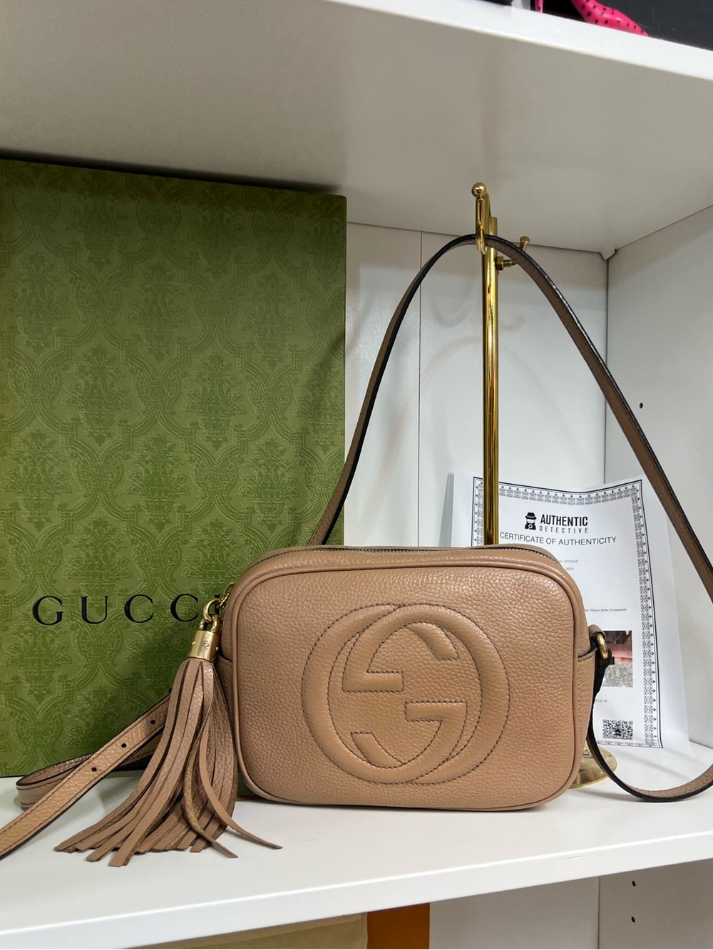 🔥🔥 GUCCI Soho Disco Crossbody leather  bag